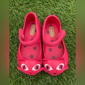 Pink Mini Melissa Kitty Cat Sandals Size 7